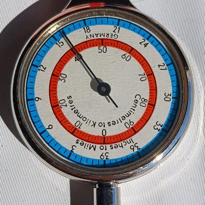 Vintage digital Timex watch, Timex stopwatch and a Kartenmesser opisometer made in Germany