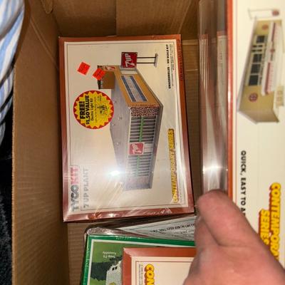 Sale Photo Thumbnail #871: UP146-two boxes of trains and train related items