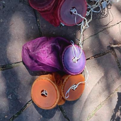 CLOTH LIGHTED LANTERNS, BUDDHA POT FEET AND POT CRITTERS