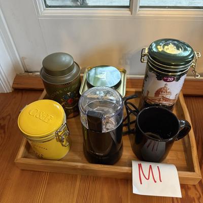 Sale Photo Thumbnail #874: M1-Coffee Grinder, tray and extras
