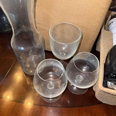 Sale Photo Thumbnail #975: M26-wine glasses and wine opener