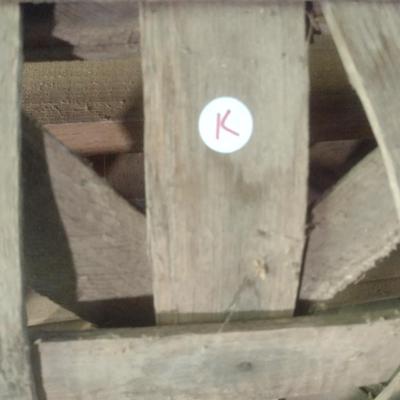 Vintage Authentic Splint Wood Tobacco Leaf Market Basket 'Dixie Burley' (K)