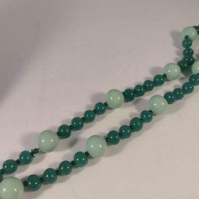 Sale Photo Thumbnail #1057: Hand Strung Bead Necklace- Approx 28" Long (#4)