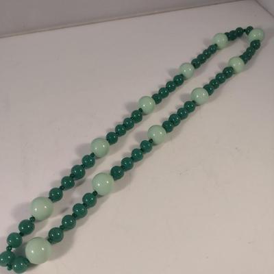 Sale Photo Thumbnail #1054: Hand Strung Bead Necklace- Approx 28" Long (#4)