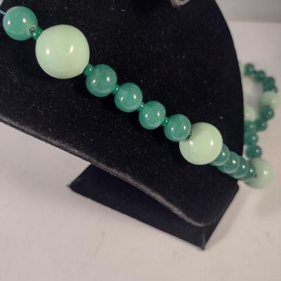 Sale Photo Thumbnail #1055: Hand Strung Bead Necklace- Approx 28" Long (#4)