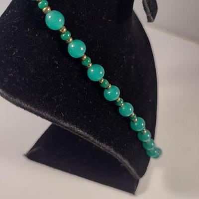 Sale Photo Thumbnail #1061: Hand Strung Bead Necklace- Approx 26" Long (#5)