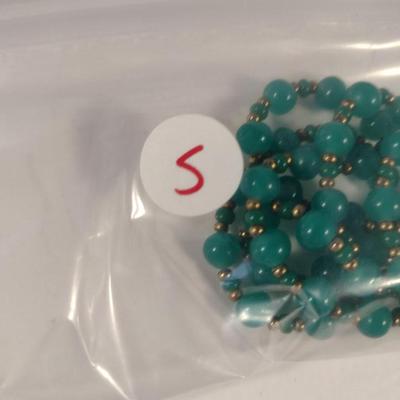 Sale Photo Thumbnail #1064: Hand Strung Bead Necklace- Approx 26" Long (#5)