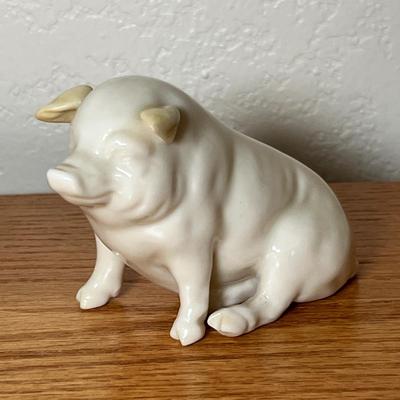 Lot 110 Belleek Pig
