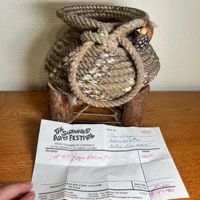 Lot 114 Native American Rope basket