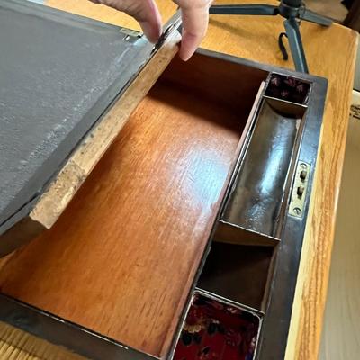 Lot 116 Burled Walnut Writing box