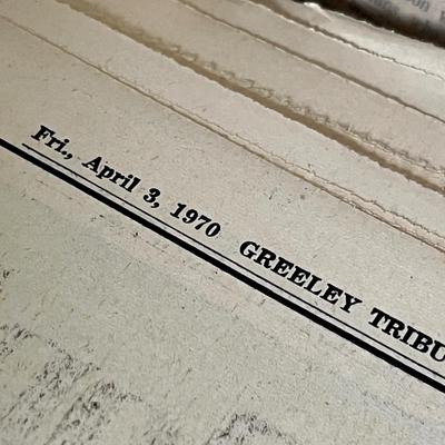 Lot 133 1970 Greeley Tribunes