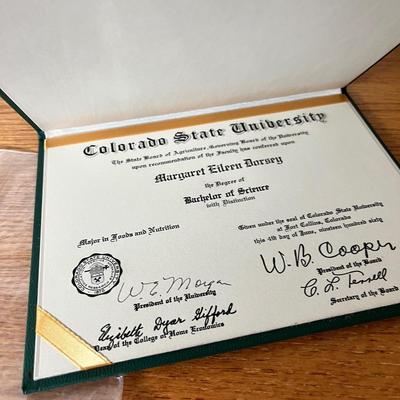 Lot 151 Eaton High & CSU diplomas