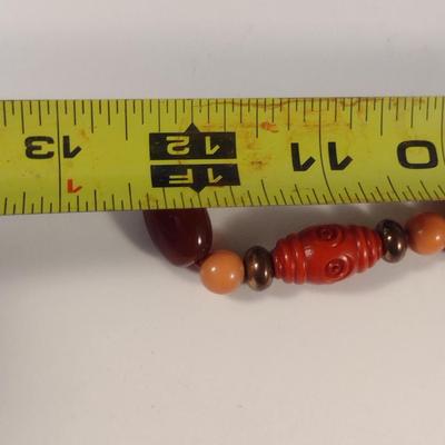 Sale Photo Thumbnail #1087: Pair of Hand Strung Bead Necklaces (#8)