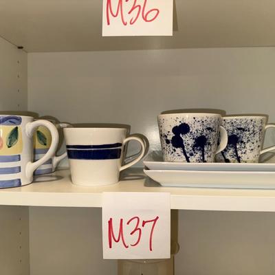 Sale Photo Thumbnail #1019: M37-Misc Mugs and plates