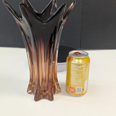 Sale Photo Thumbnail #953: Murano Dark Amber Vase