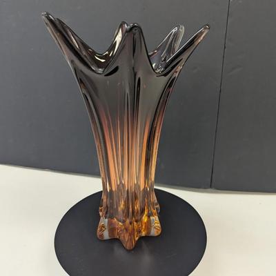 Sale Photo Thumbnail #947: Murano Dark Amber Vase