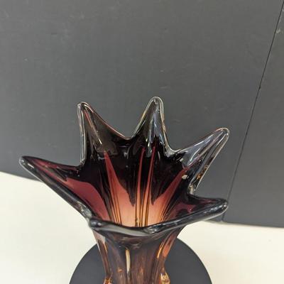 Sale Photo Thumbnail #948: Murano Dark Amber Vase