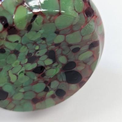 Sale Photo Thumbnail #1012: Hand Blown Multi-Colored Vase