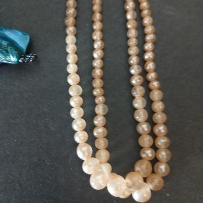 Assortment of beaded necklaces and bracelets