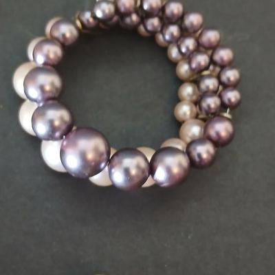 Assortment of beaded necklaces and bracelets