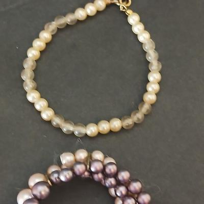 Assortment of beaded necklaces and bracelets