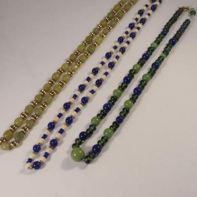 Sale Photo Thumbnail #1099: Collection of Bead Necklaces (#10)