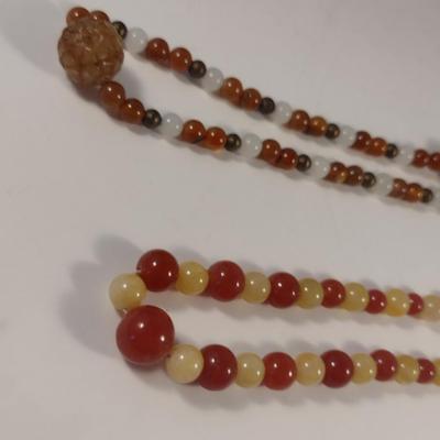 Sale Photo Thumbnail #1124: Collection of Bead Necklaces (#12)