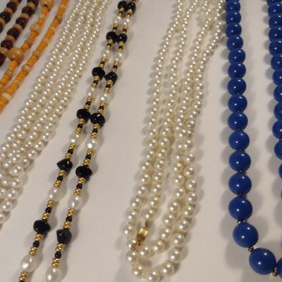 Sale Photo Thumbnail #1139: Collection of Bead Necklaces (#13)