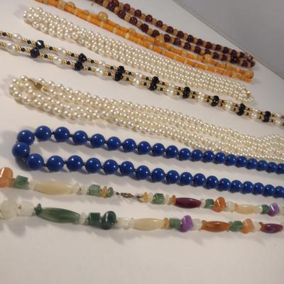 Sale Photo Thumbnail #1136: Collection of Bead Necklaces (#13)