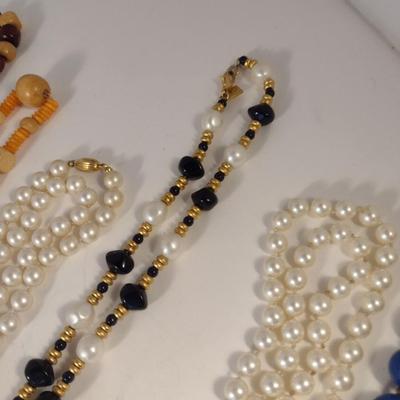 Sale Photo Thumbnail #1141: Collection of Bead Necklaces (#13)