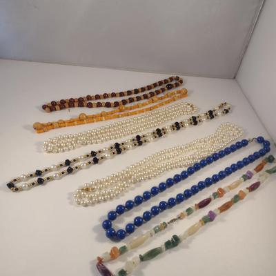 Sale Photo Thumbnail #1135: Collection of Bead Necklaces (#13)