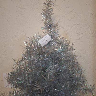 Small silver Christmas tree