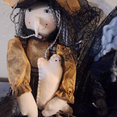 Rag doll witches and one figurine