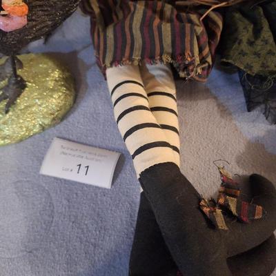 Rag doll witches and one figurine