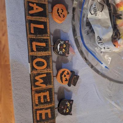 Sale Photo Thumbnail #113: halloween gnome, candy bowl and other
