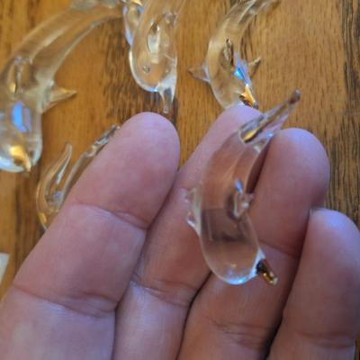 Sale Photo Thumbnail #183: see all photos this is a group of 5 crystal dolphins.  If you’ve come to our recent in person sales we've had some of these at the last 2 sales…get these to add to your collection.  