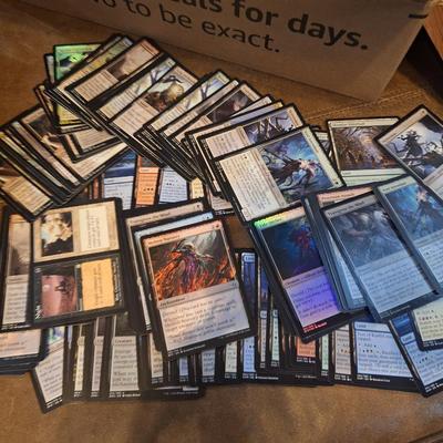 Sale Photo Thumbnail #232: see all photos, we pulled a sample from each section and spread them out but did not try to show all the cards- too many, not enough room.  There is also writing on the box that may be relevant to the contents so that is in the photos too. We don't know e