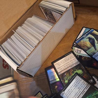 Sale Photo Thumbnail #235: see all photos, we pulled a sample from each section and spread them out but did not try to show all the cards- too many, not enough room.  There is also writing on the box that may be relevant to the contents so that is in the photos too. We don't know e