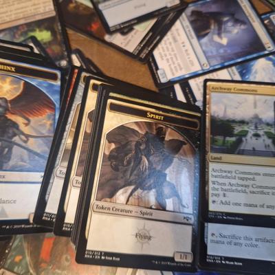 Sale Photo Thumbnail #236: see all photos, we pulled a sample from each section and spread them out but did not try to show all the cards- too many, not enough room.  There is also writing on the box that may be relevant to the contents so that is in the photos too. We don't know e
