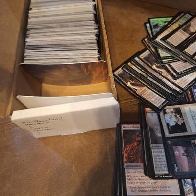 Sale Photo Thumbnail #233: see all photos, we pulled a sample from each section and spread them out but did not try to show all the cards- too many, not enough room.  There is also writing on the box that may be relevant to the contents so that is in the photos too. We don't know e