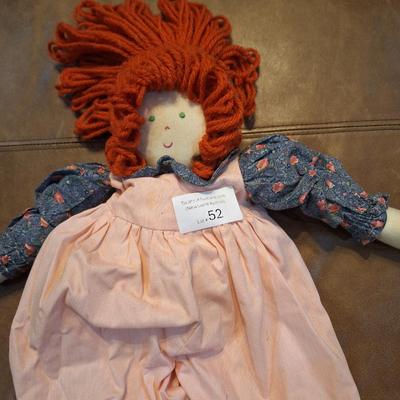 Sale Photo Thumbnail #296: red or orange hair rag doll