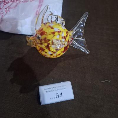 Sale Photo Thumbnail #355: blown glass fish ornament