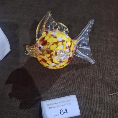 Sale Photo Thumbnail #354: blown glass fish ornament
