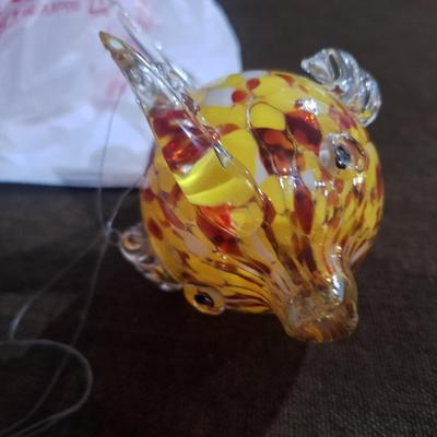 Sale Photo Thumbnail #349: blown glass fish ornament