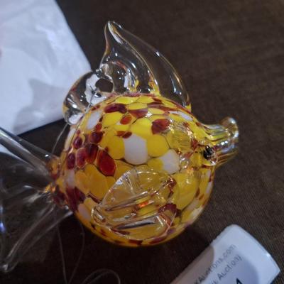 Sale Photo Thumbnail #350: blown glass fish ornament