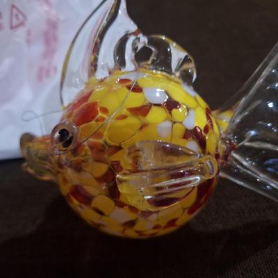 Sale Photo Thumbnail #348: blown glass fish ornament