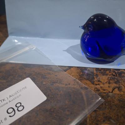 Sale Photo Thumbnail #646: glass blue bird