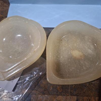 Sale Photo Thumbnail #662: alabaster heart shaped box.
