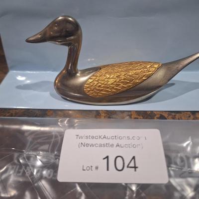 Sale Photo Thumbnail #670: brass duck