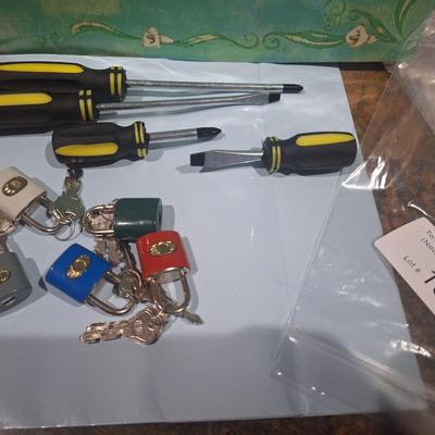 Sale Photo Thumbnail #674: screwdrivers and luggage locks